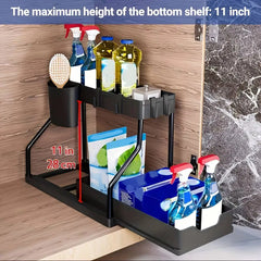 2-Tier Pull-Out Under-Sink Organizer