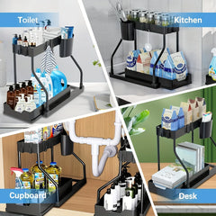 2-Tier Pull-Out Under-Sink Organizer