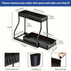 2-Tier Pull-Out Under-Sink Organizer
